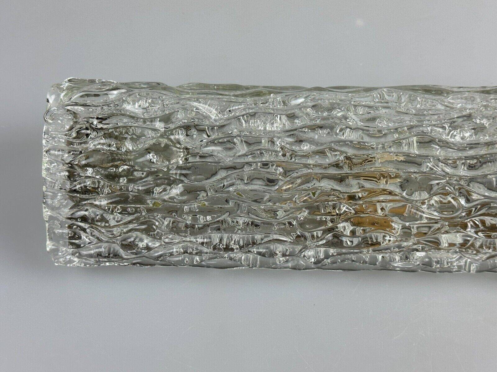 60s 70s wall lamp mirror light Germany Ice Glass Space Age Design