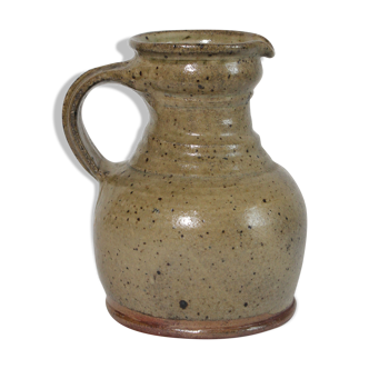 Vintage artisan pyrite stoneware pitcher jug