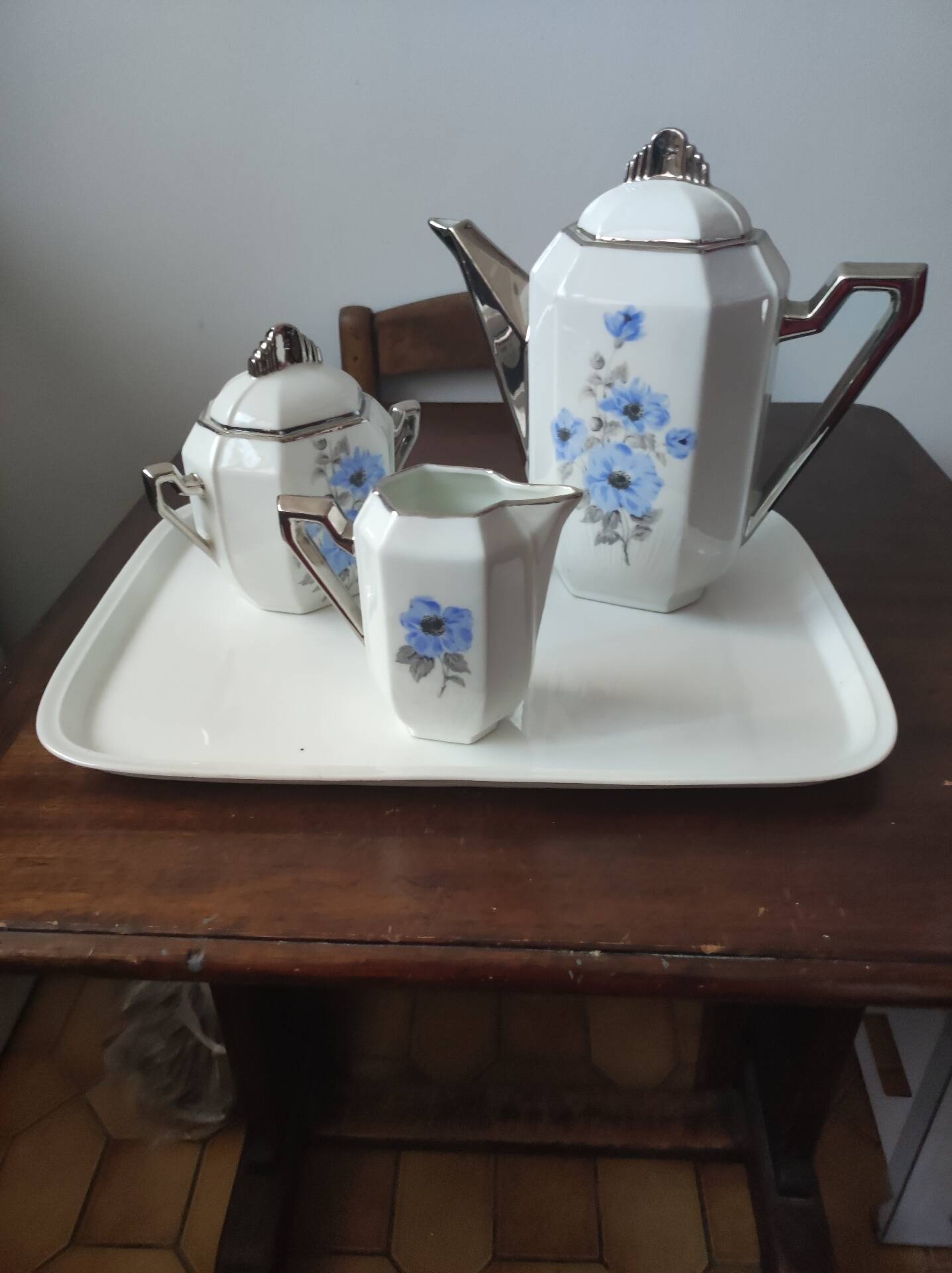 Limoges porcelain coffee service (Limousin porcelain P.L)