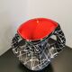 Vase two handles tricolor vallauris