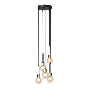Lampe à cinq gouttes Abo Randers cascade pour A/S Danemark années 1970