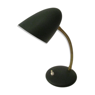 Lampe cocotte années 50 vert sapin mat grainé