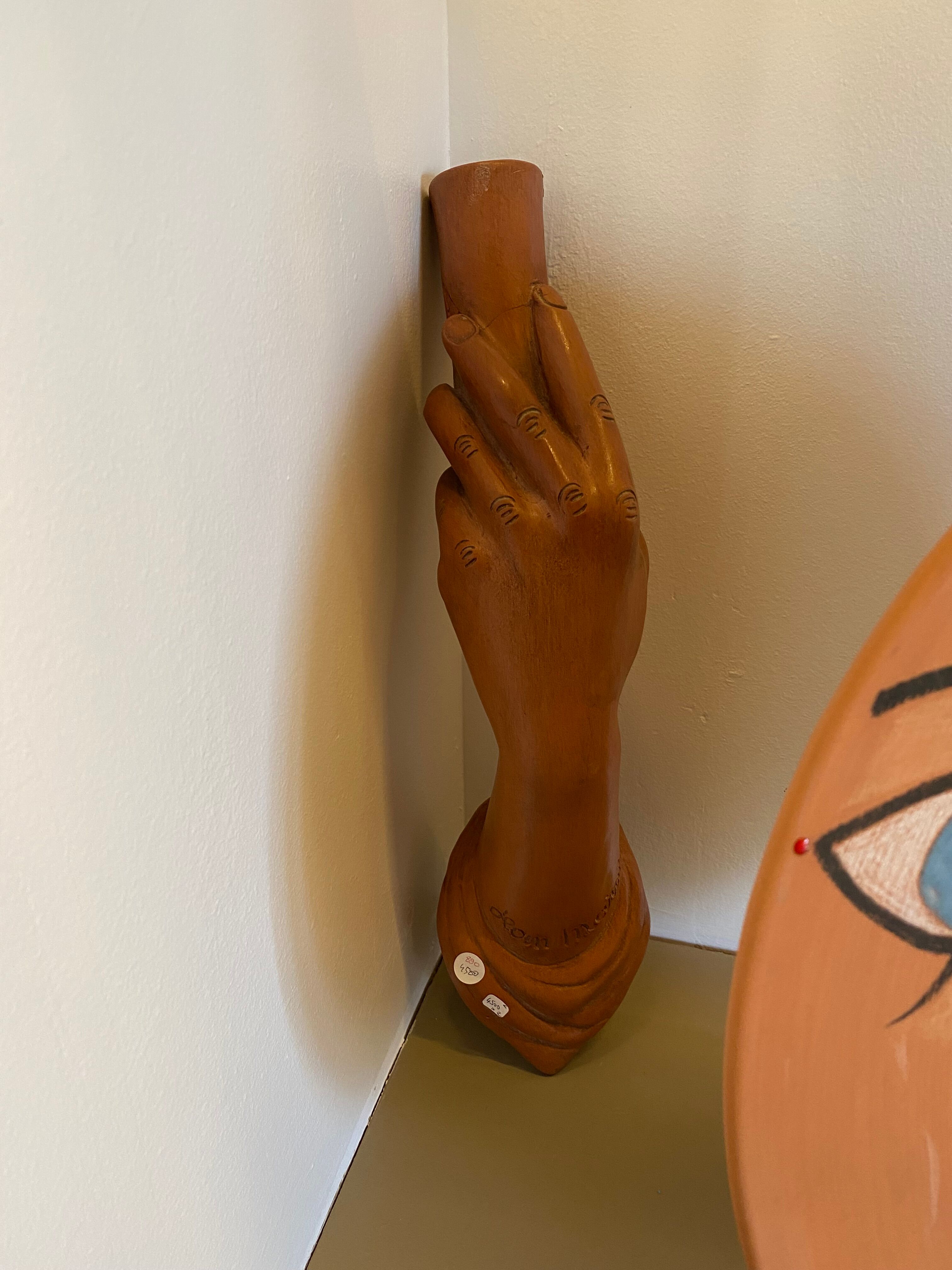 Pair of Jean Marais ceramic wall lamps