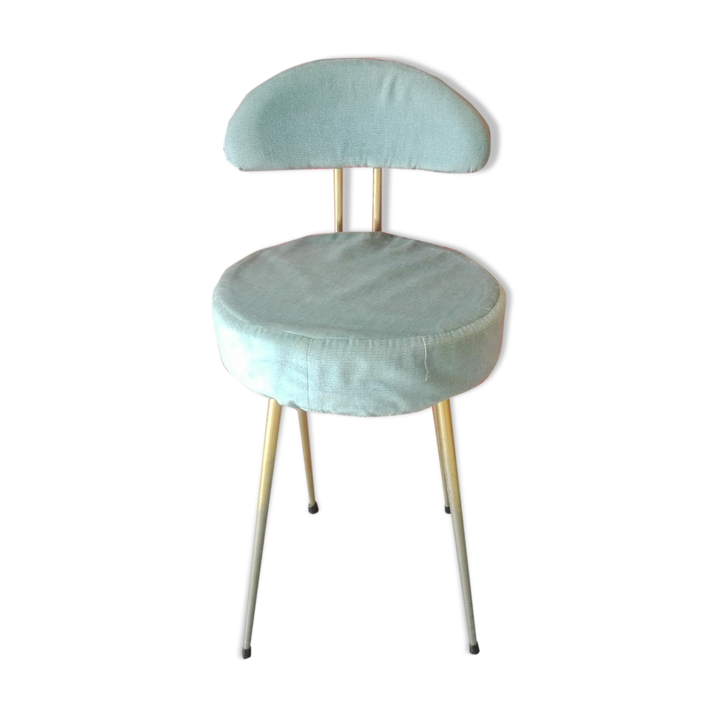 Blue velvet pelfran chair