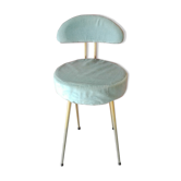 Blue velvet pelfran chair