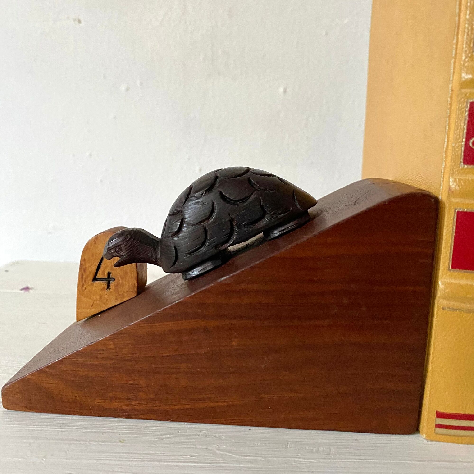 Greenhouse wooden books the hare and the tortoise