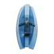 Apply chrome & blue glass