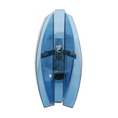 Apply chrome & blue glass