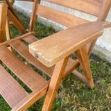 Fauteuils jardins pliants en bois
