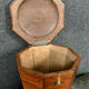 Asia 19th: Rare precious wooden tea box and stamped marquetry