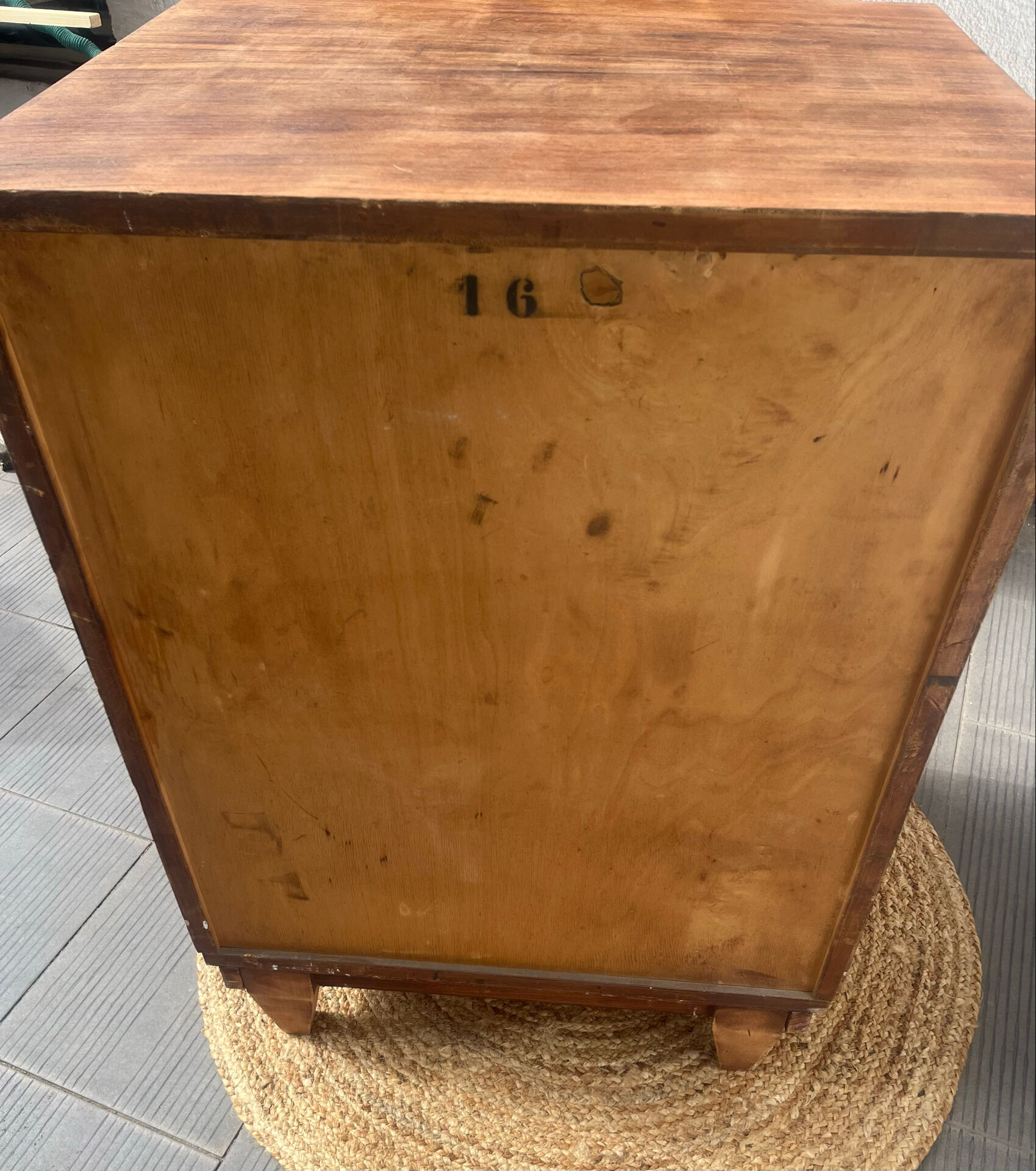 Art Deco sideboard with rounded doors