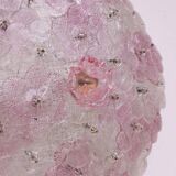 Charming Murano Ceiling Light Pink Flower by Seguso for Venini, Italy, 1970