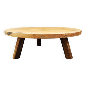 Brutalist tripod coffee table, 1960s