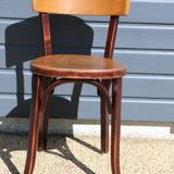 3 Baumann chairs with wide backs No. 30, dark beech