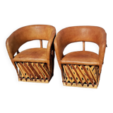 Mexican folk art armchairs