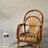 Fauteuil d'enfant en rotin  1900