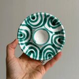 Set of two handmade ceramic egg cups