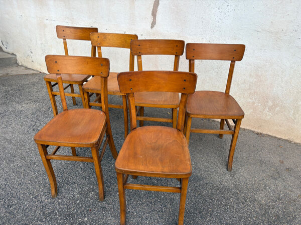 Série de 6 chaises bistrot Luterma