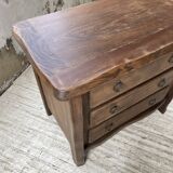 Solid elm aranjou chest of drawers