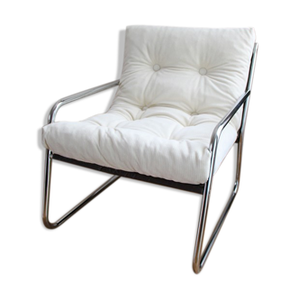 Restored vintage chair in corduroy