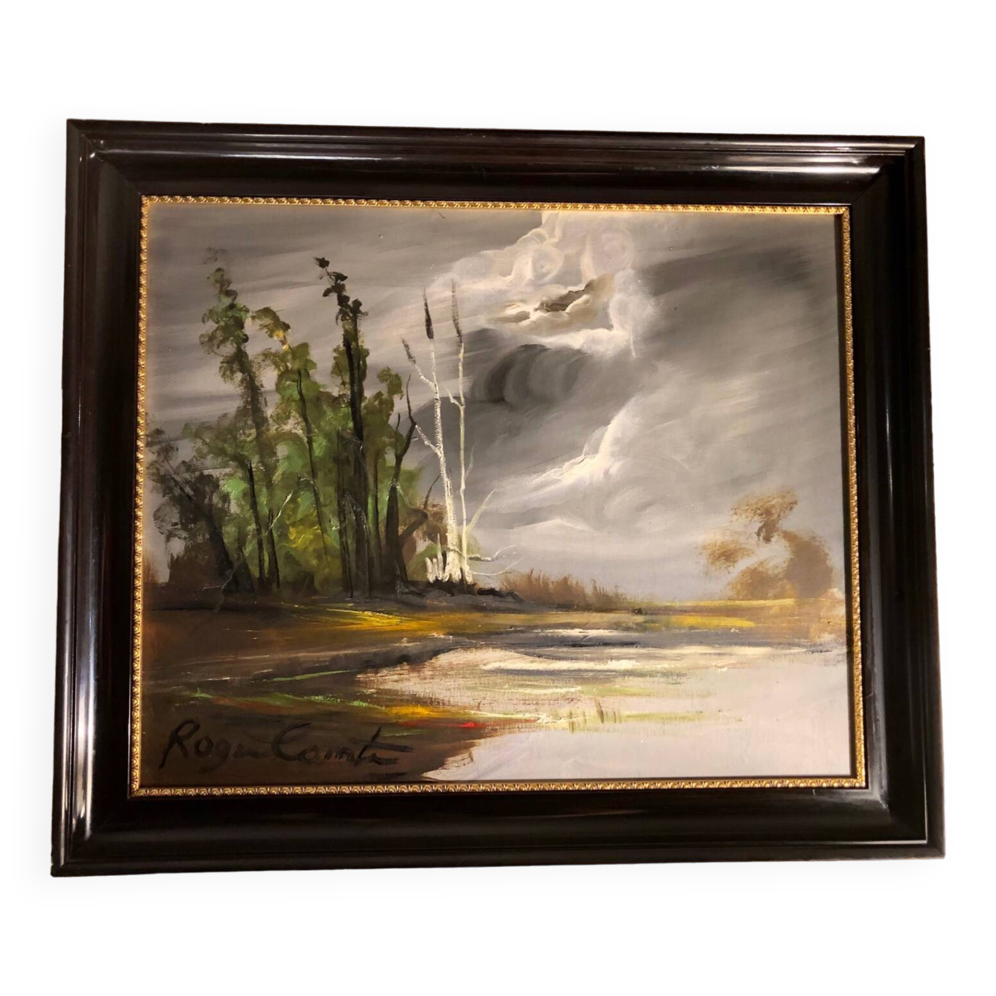 Oil on panel Roger Conte signed
