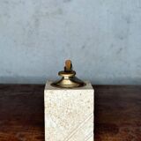 Travertine table lighter