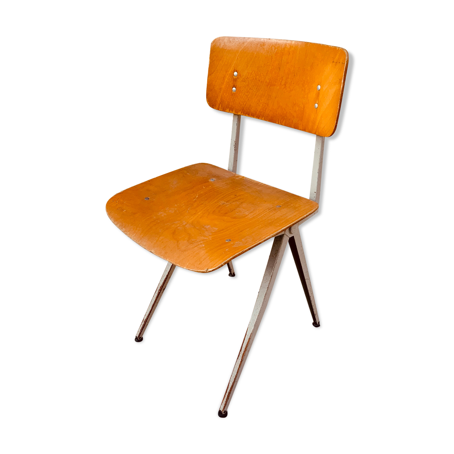 Compass chair in metal and wood 1950s/60s