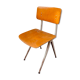 Chaise compas en métal et bois années 1950/60