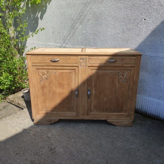 Art Deco sideboard in natural wood
