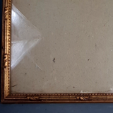 Baguette frame and glass St Louis XVI