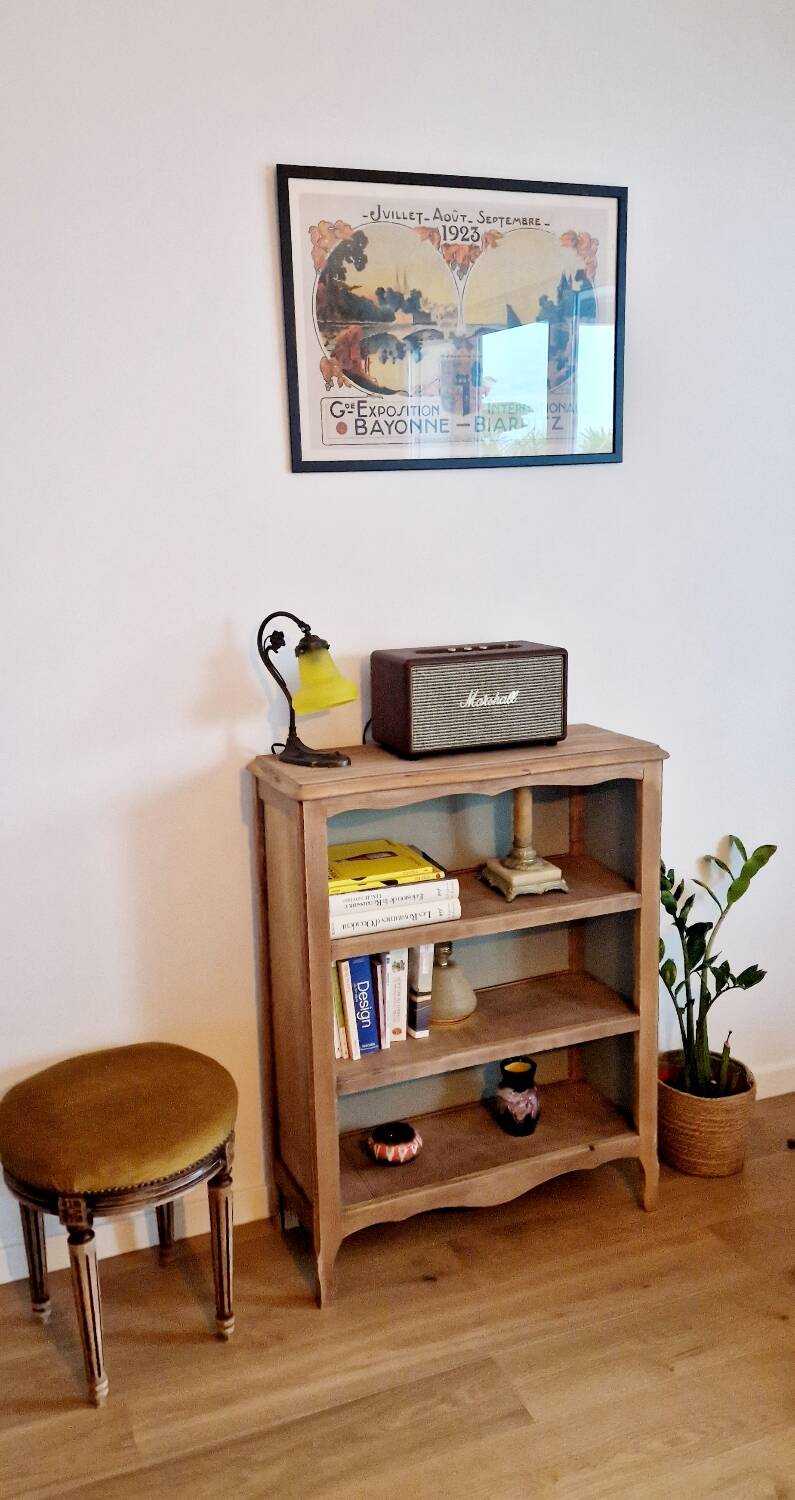 Bibus vintage beech bookcase