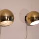 Pair of vintage brass wall lights