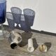 Silver-plated salt or pepper shaker
