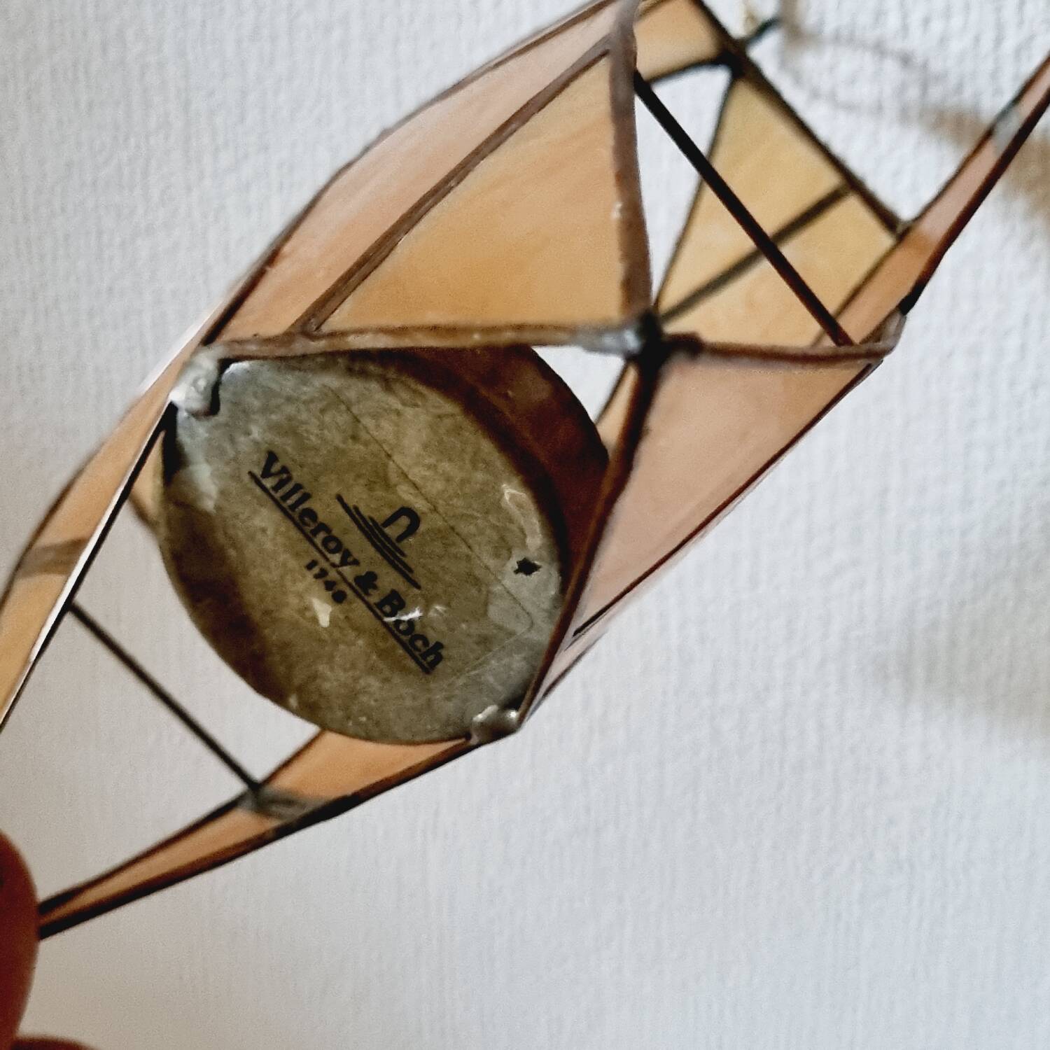 Villeroy&Boch mother-of-pearl and brass star candle holder