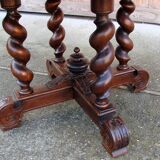 Oak table from 19th century .