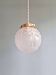Art Deco satin glass pendant (2 available), 1920s-30s