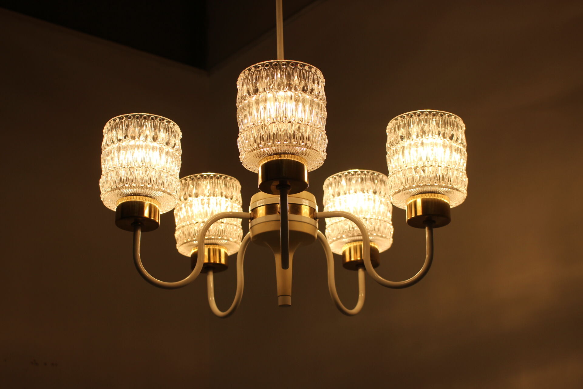 Mid-century chandelier by Kamenicky  Senov,1970‘s.