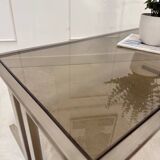 Table basse verre fumé