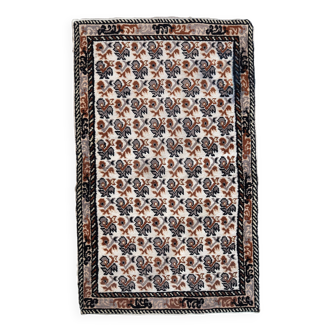 Tapis Vintage Savonnerie Français Fait Main en Laine – 83cm x 138cm
