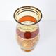 Egermann Czech crystal vase Bohemia Hand painted, gilded, circa 1980s.
