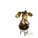 Tief lamp signed – Athena type cluster model – blown glass paste