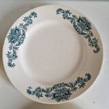 Set of 6 deep plates in Terre de fer, Lutece Longchamp model