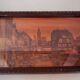 Strasbourg Alsace wooden serving tray signed