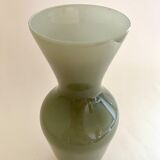 Opaline gray green vase