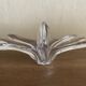 Vase / centrepiece in vintage sculptural crystal – organic star shape