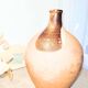 Antique partially glazed terracotta pitcher – 19th century rustic pottery
