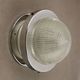 Vintage wall light in aluminium and glass, Italy, 1960s