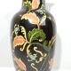 Old Large black vase decorated with leaves /vintage/ XXsiecle/potiche