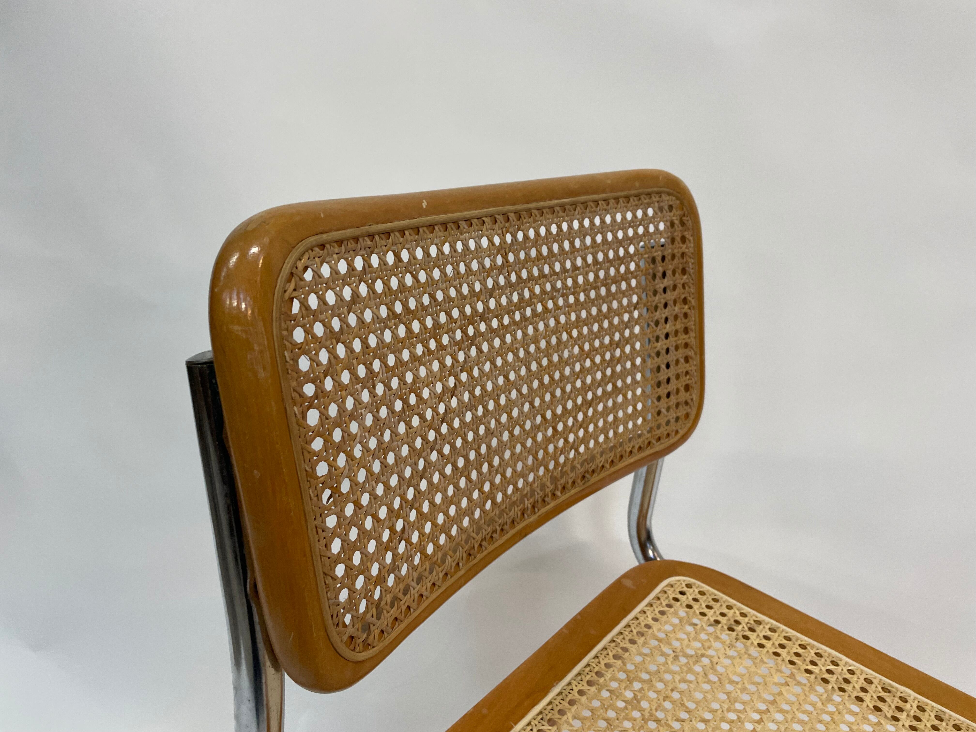 Cesca design chair b32 model in chrome