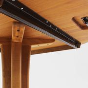 Vintage Danish round extendable dining table solid teak 1960s